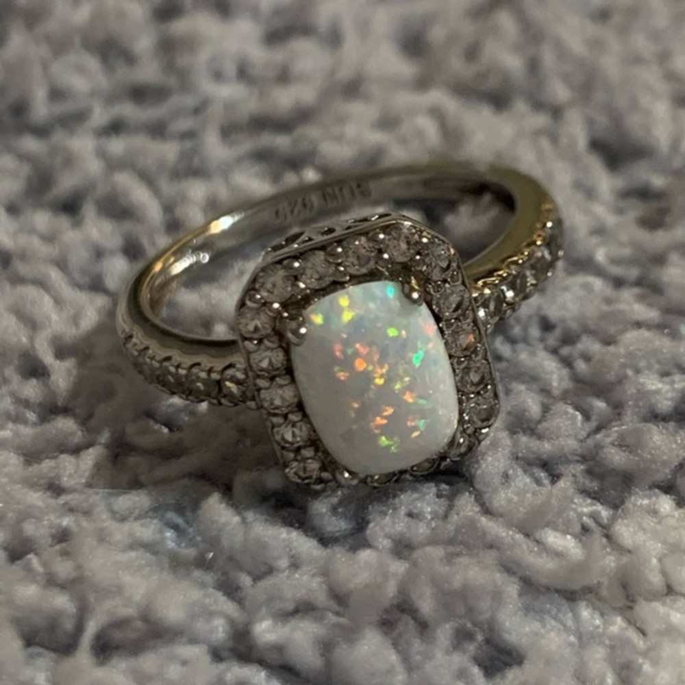 Genuine Lab Created Opal Ring